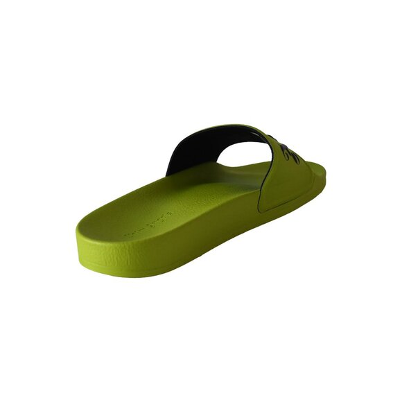 Palm Angels Logo-Print Sliders Light Green main image 10